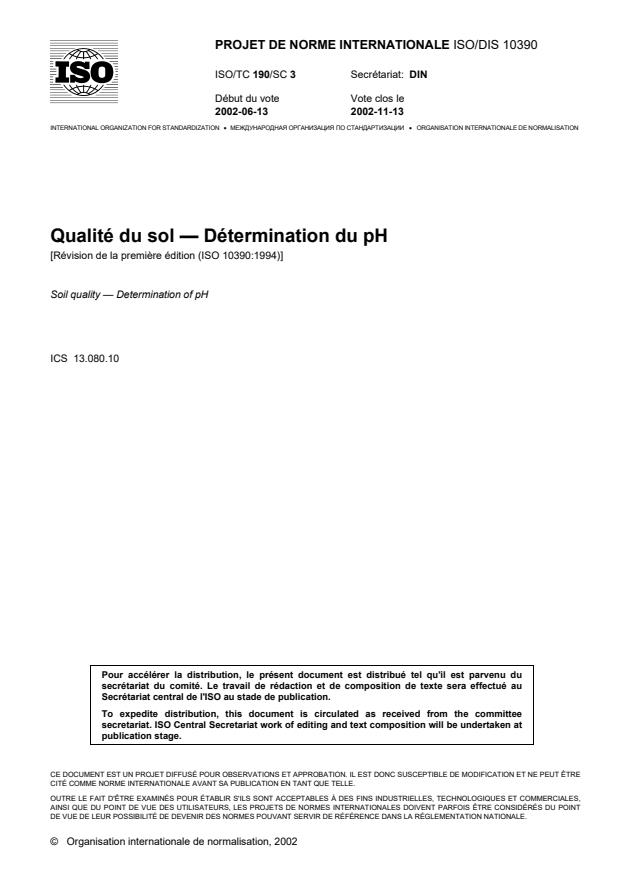 ISO/DIS 10390