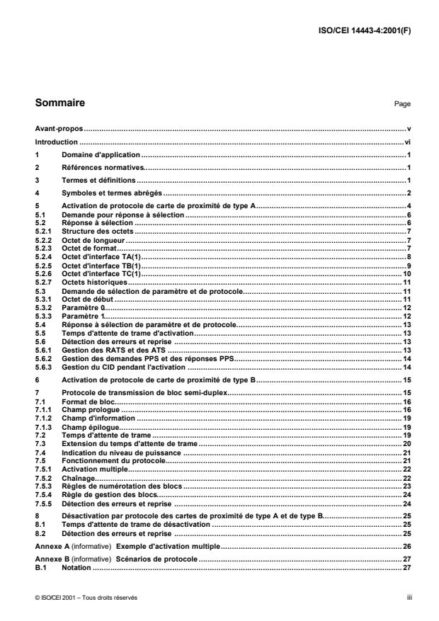 ISO/IEC 14443-4:2001 - Cartes d'identification -- Cartes a circuit(s) intégré(s) sans contact -- Cartes de proximité