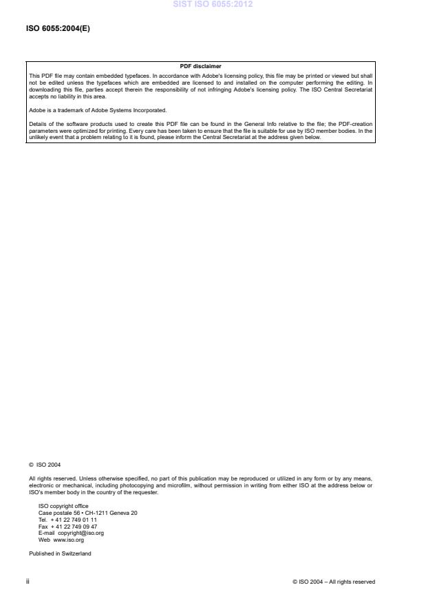 ISO 6055:2004 ISO 6055:2012 - Page 4 preview