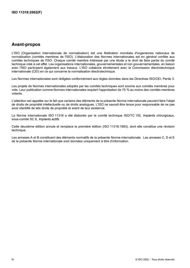 ISO 11318:2002 ISO 11318:2002 - Défibrillateurs cardiaques -- Ensemble connecteur DF-1 pour défibrillateurs implantables -- Dimensions et exigences d'essai - Page 4 preview