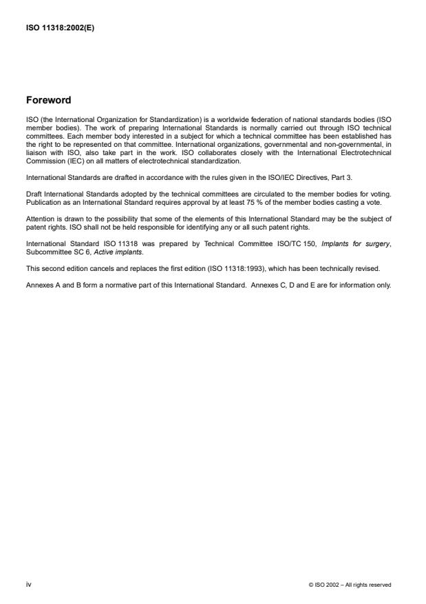 ISO 11318:2002 ISO 11318:2002 - Cardiac defibrillators -- Connector assembly DF-1 for implantable defibrillators -- Dimensions and test requirements - Page 4 preview