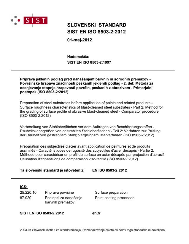 EN ISO 8503-2:2012