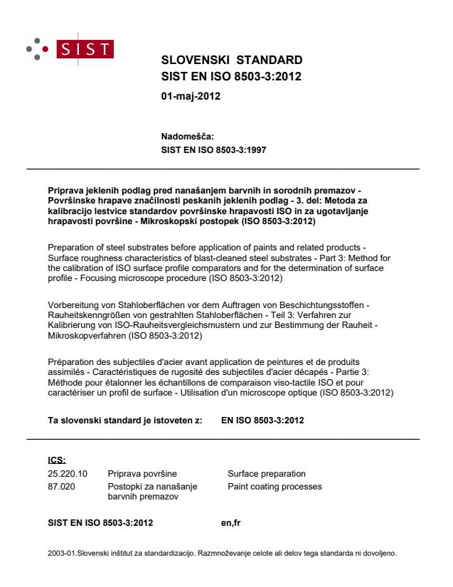 EN ISO 8503-3:2012