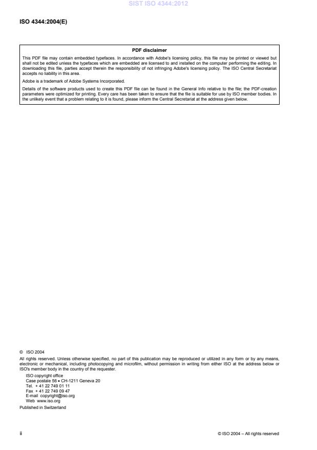 ISO 4344:2004 ISO 4344:2012 - Page 4 preview