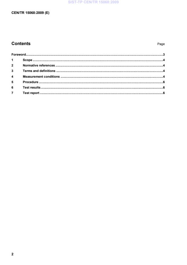 CEN/TR 15068:2009 TP CEN/TR 15068:2009 - Page 4 preview