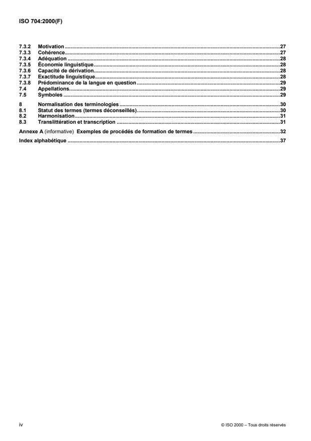 ISO 704:2000 ISO 704:2000 - Travail terminologique -- Principes et méthodes - Page 4 preview