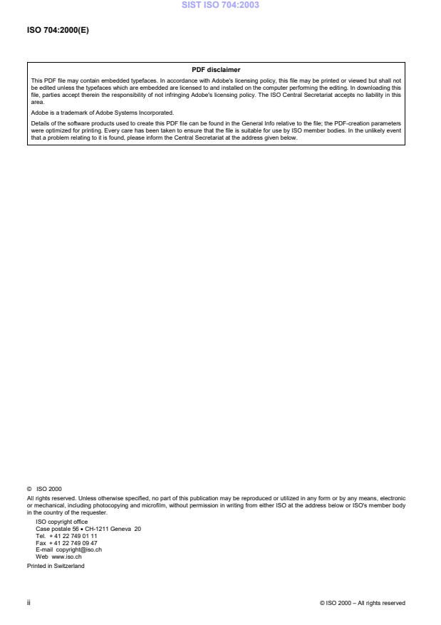 ISO 704:2000 ISO 704:2003 - Page 4 preview