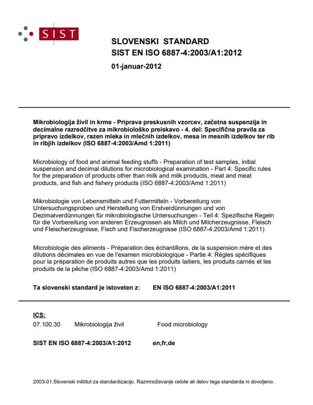 EN ISO 6887-4:2003/A1:2012