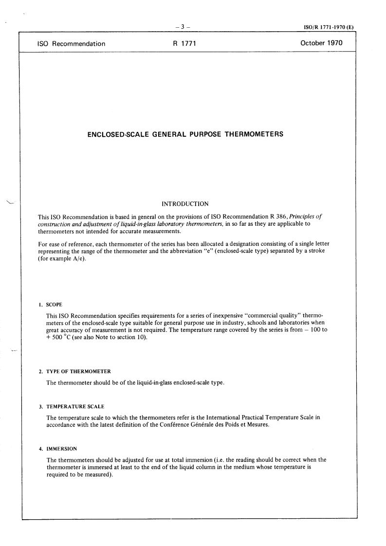 ISO/R 1771:1970 - Title missing - Legacy paper document
Released:1/1/1970