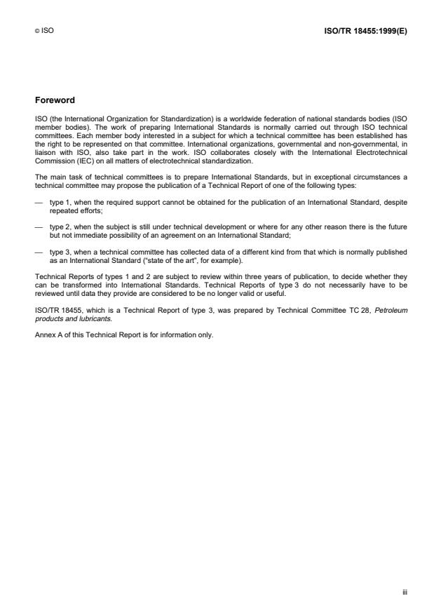 ISO/TR 18455:1999 - Petroleum products -- Calculation of specific energy of residual fuels from physical and compositional properties -- Basic data