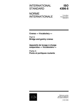 ISO 4306-5:2005 - Page 1 preview
