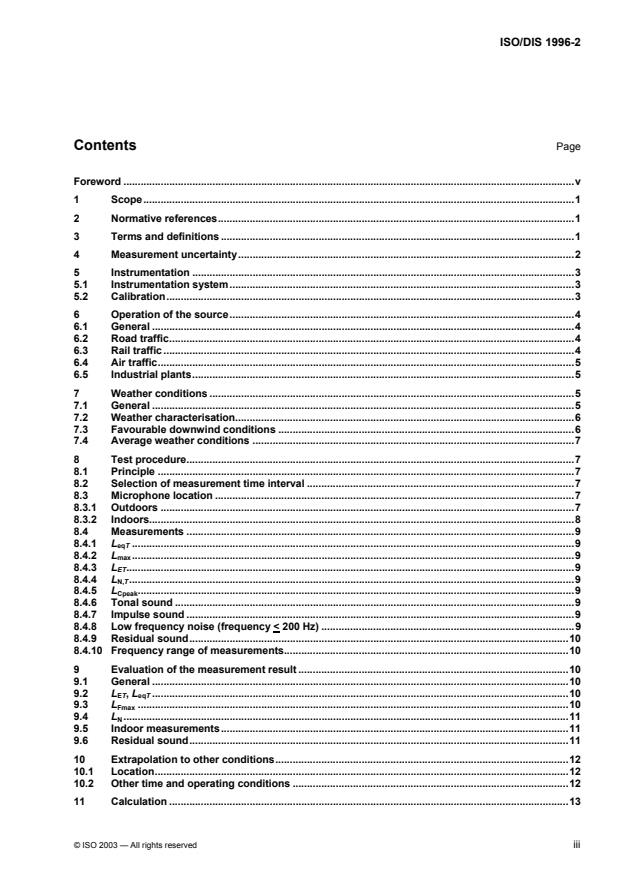 ISO/DIS 1996-2 - Acoustics -- Description, assessment and measurement ...