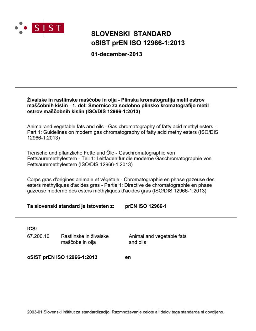 prEN ISO 12966-1:2013