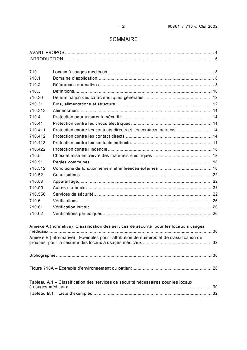 IEC 60364-7-710:2002 IEC 60364-7-710:2002 - Electrical installations of buildings - Part 7-710: Requirements for special installations or locations - Medical locations - Page 4 preview