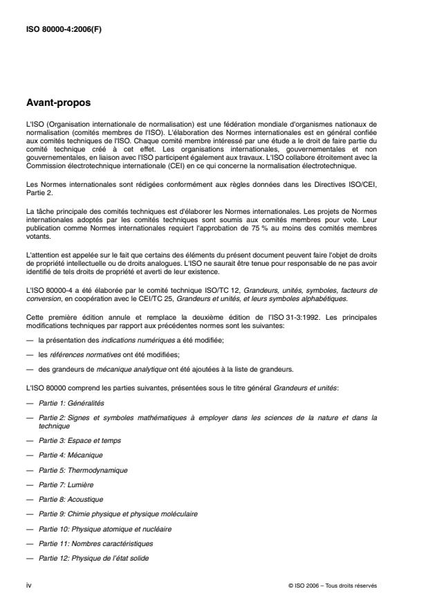 ISO 80000-4:2006 ISO 80000-4:2006 - Grandeurs et unités - Page 4 preview
