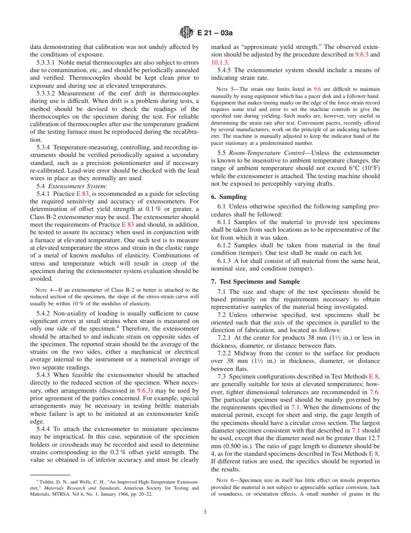 ASTM E21-03a - Standard Test Methods for Elevated Temperature Tension Tests of Metallic Materials