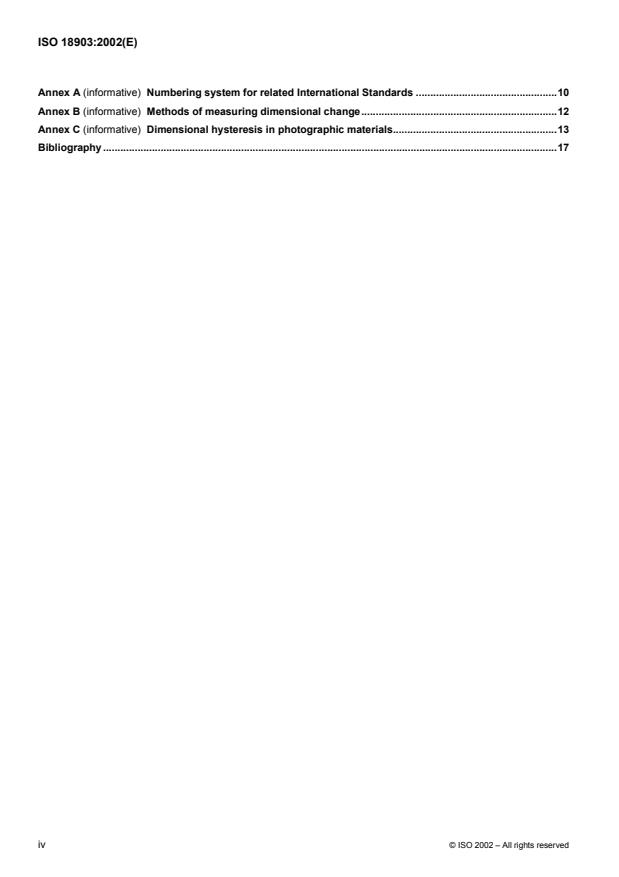 SIST ISO 18903:2011 ISO 18903:2002 - Imaging materials -- Films and paper -- Determination of dimensional change - Page 4 preview