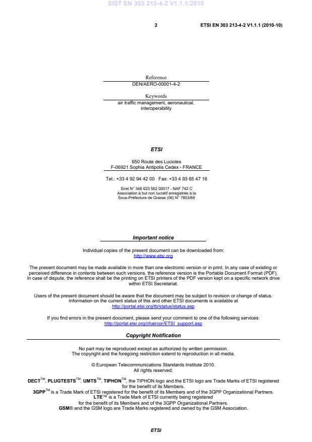 SIST EN 303 213-4-2 V1.1.1:2010 SIST EN 303 213-4-2 V1.1.1:2010 - Page 4 preview