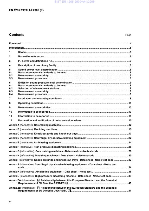 EN 1265:1999+A1:2008 EN 1265:2000+A1:2009 - Page 4 preview