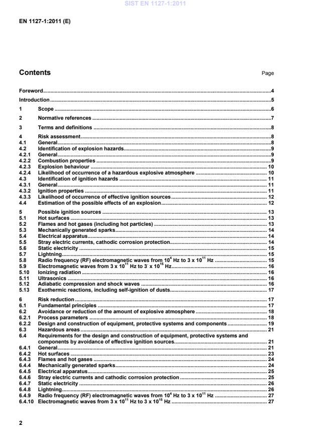 EN 1127-1:2011 EN 1127-1:2011 (EN) - Page 4 preview
