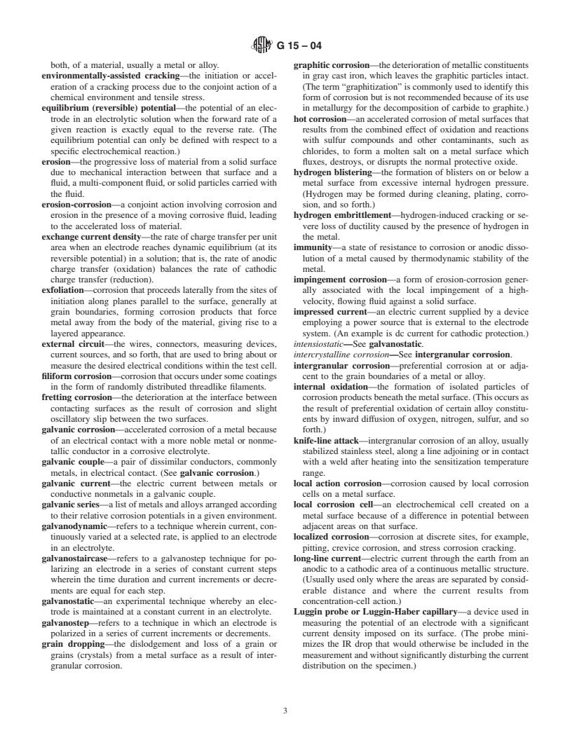 ASTM G15-04 - Standard Terminology Relating to Corrosion and Corrosion Testing