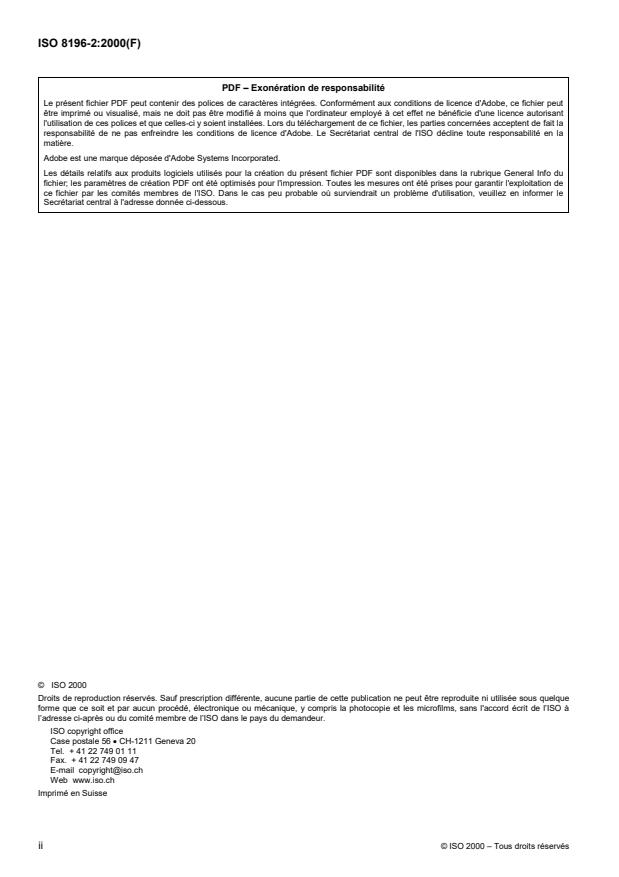ISO 8196-2:2000 ISO 8196-2:2000 - Lait -- Définition et évaluation de la précision globale de méthodes indirectes d'analyse du lait - Page 2 preview