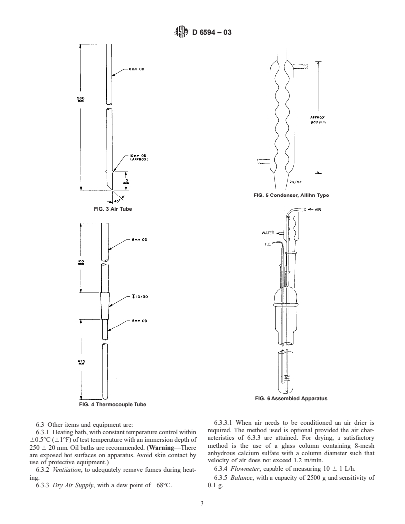 ASTM D6594-03 - Standard Test Method for Evaluation of Corrosiveness of Diesel Engine Oil at 135<sup>o</sup>C