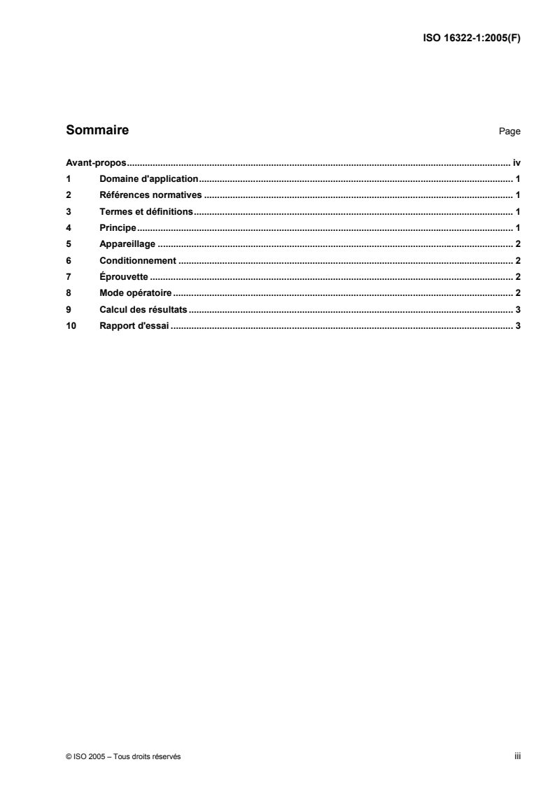 ISO 16322-1:2005 - Textiles — Détermination du vrillage après lavage — Partie 1: Variation en pourcentage du vrillage des colonnes de mailles des vêtements tricotés
Released:2/9/2006