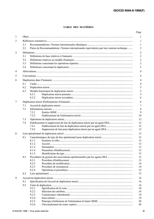 ISO/IEC 9594-9:1998 - Technologies de l'information -- Interconnexion de systemes ouverts (OSI) -- L'annuaire: Duplication