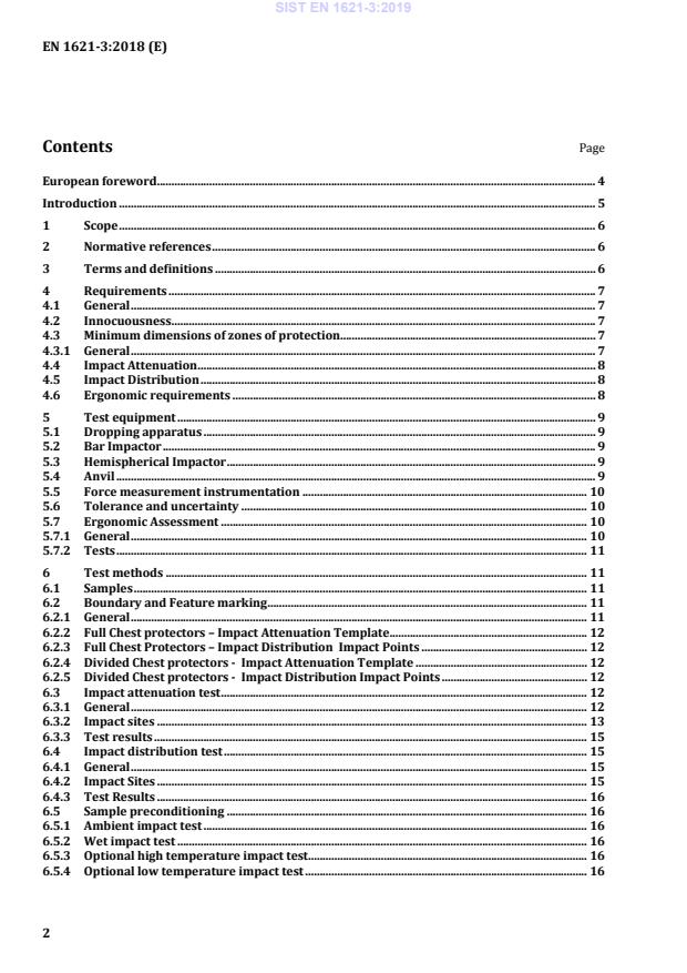 SIST EN 1621-3:2019 SIST EN 1621-3:2019 - Page 4 preview