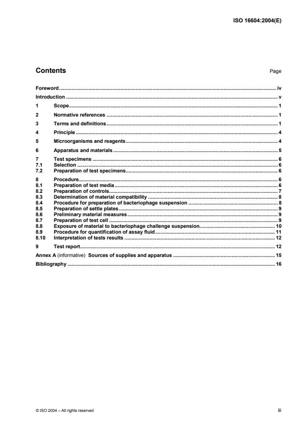 ISO 16604:2004 - Clothing for protection against contact with blood and body fluids -- Determination of resistance of protective clothing materials to penetration by blood-borne pathogens -- Test method using Phi-X 174 bacteriophage