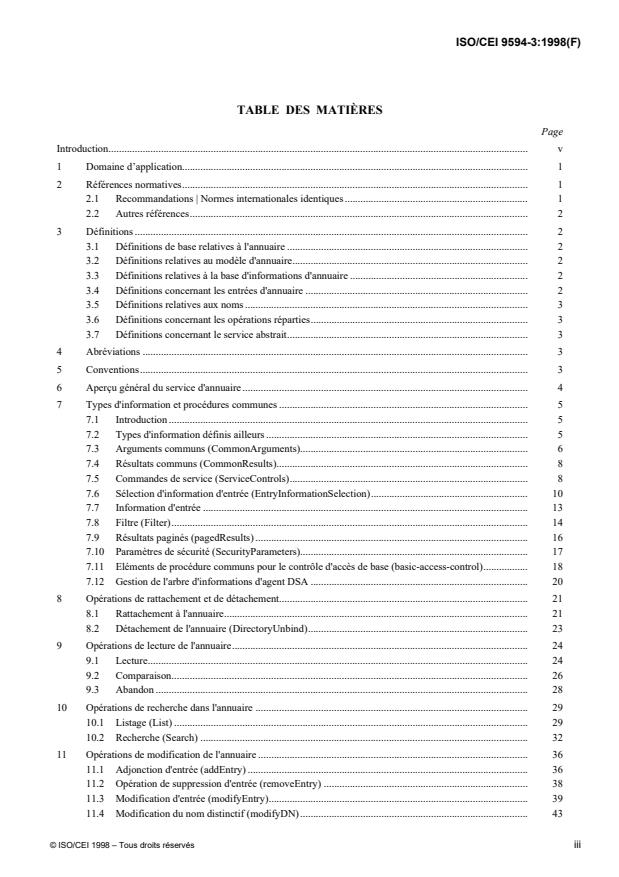 ISO/IEC 9594-3:1998 - Technologies de l'information -- Interconnexion de systemes ouverts (OSI) -- L'annuaire: Définitions du service abstrait