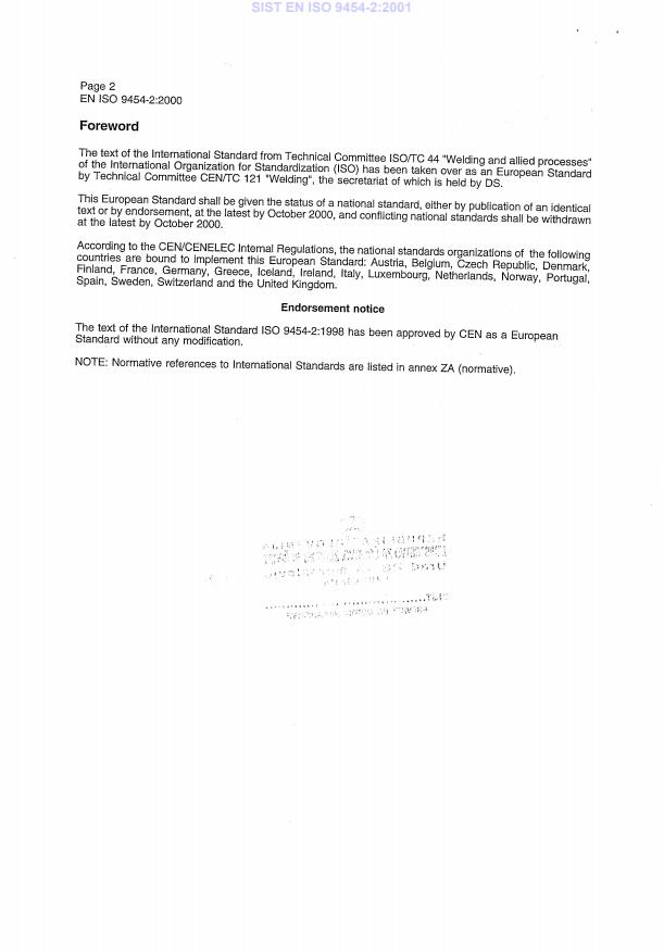 EN ISO 9454-2:2000 EN ISO 9454-2:2001 - Page 4 preview
