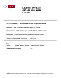 prEN 15429-2:2009 - Page 1 preview