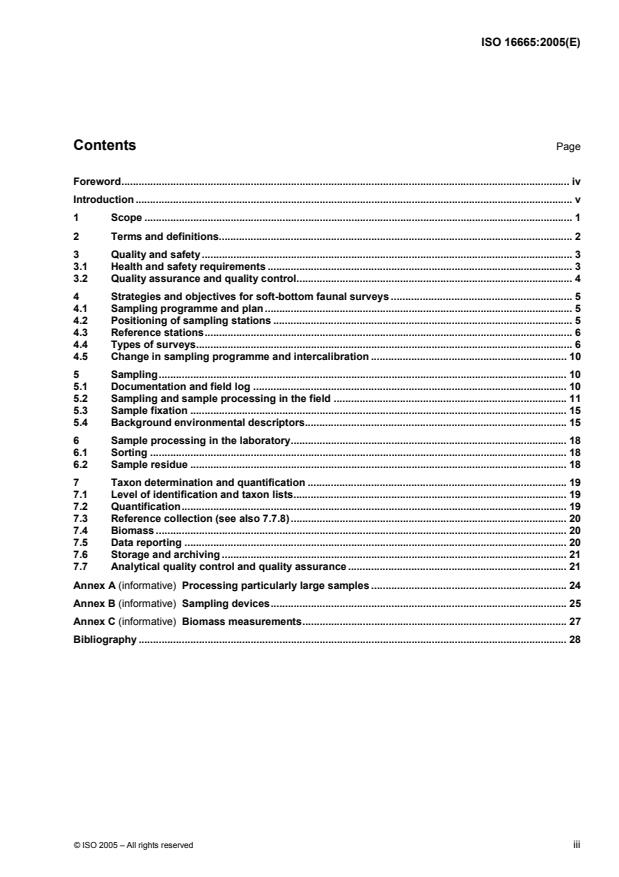 ISO 16665:2005 - Water quality -- Guidelines for quantitative sampling and sample processing of marine soft-bottom macrofauna