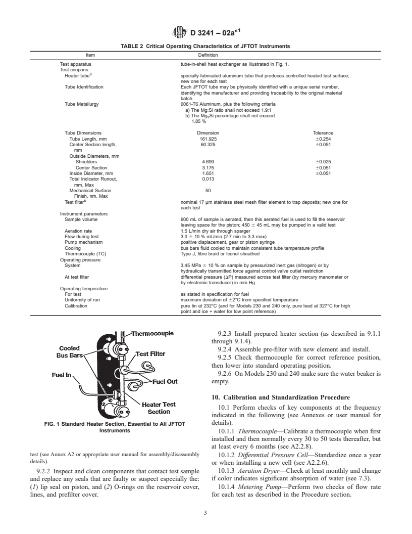 ASTM D3241-02ae1 - Standard Test Method for Thermal Oxidation Stability of Aviation Turbine Fuels (JFTOT Procedure)