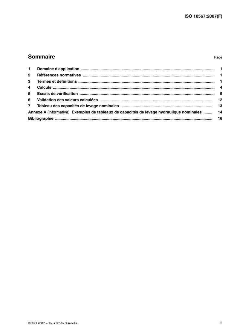 ISO 10567:2007 - Engins de terrassement — Pelles hydrauliques — Capacité de levage
Released:10/3/2007