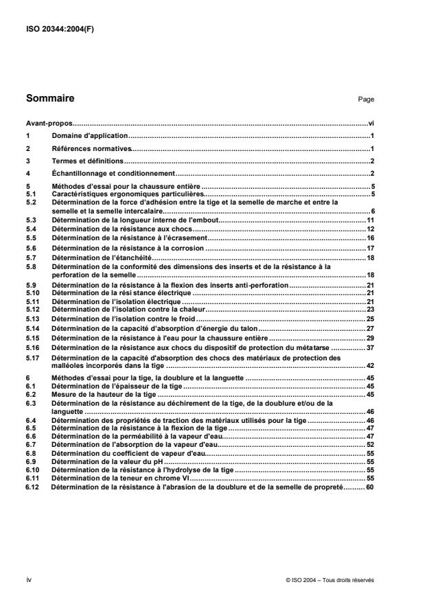 ISO 20344:2004 ISO 20344:2004 - Équipement de protection individuelle -- Méthodes d'essais pour les chaussures - Page 4 preview