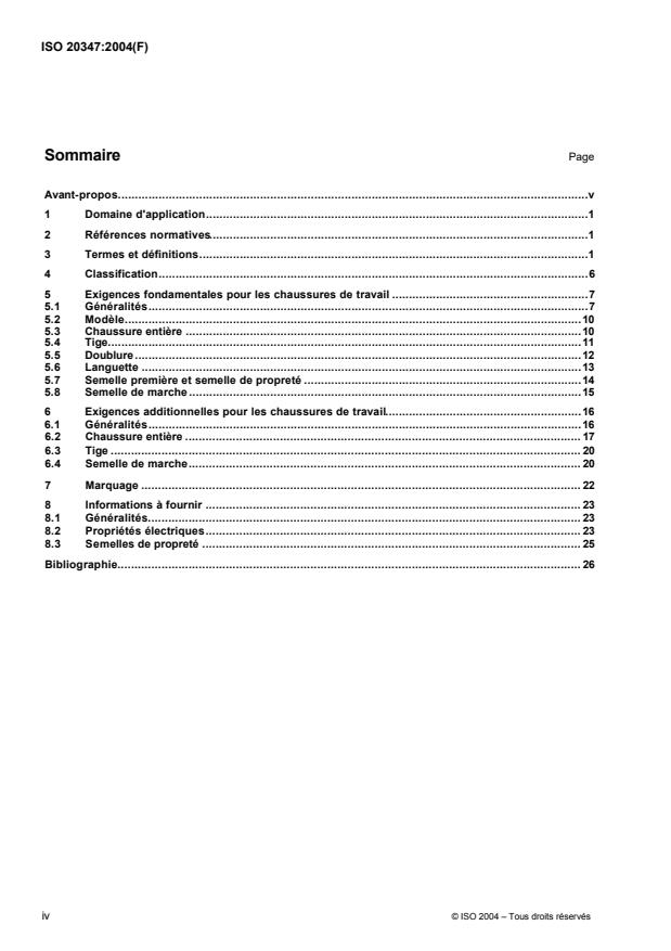 ISO 20347:2004 ISO 20347:2004 - Équipement de protection individuelle -- Chaussures de travail - Page 4 preview