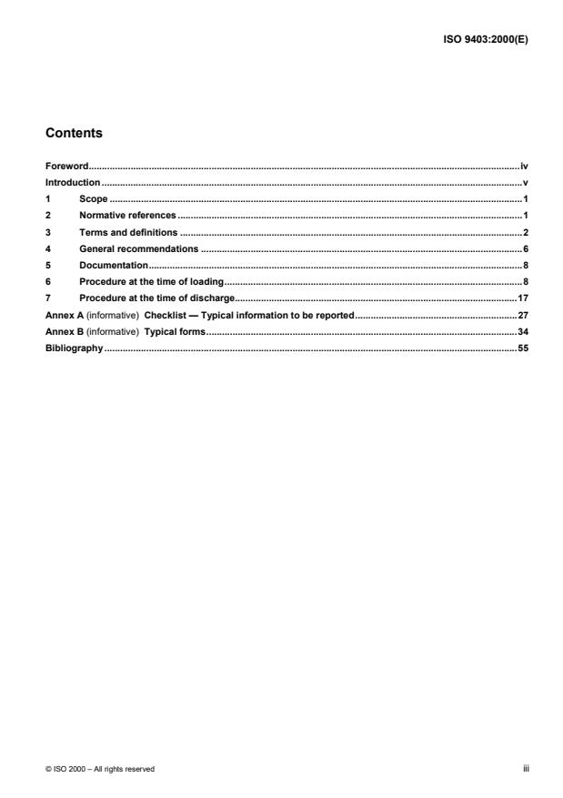 ISO 9403:2000 - Crude petroleum  -- Transfer accountability -- Guidelines for cargo inspection