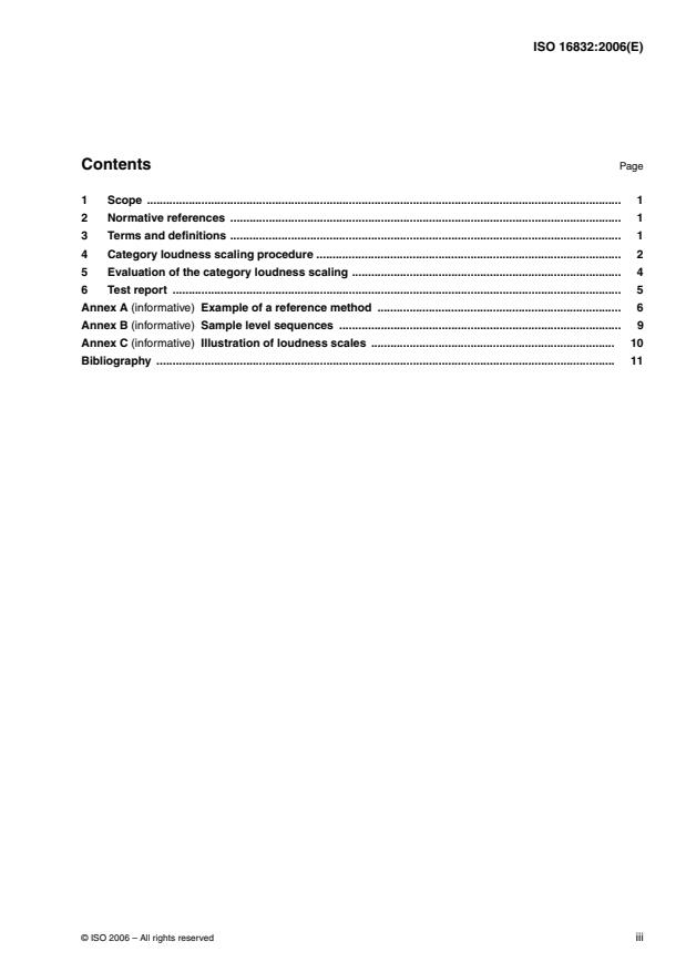 ISO 16832:2006 - Acoustics -- Loudness scaling by means of categories