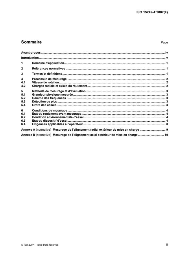 ISO 15242-4:2007 - Roulements -- Méthodes de mesurage des vibrations