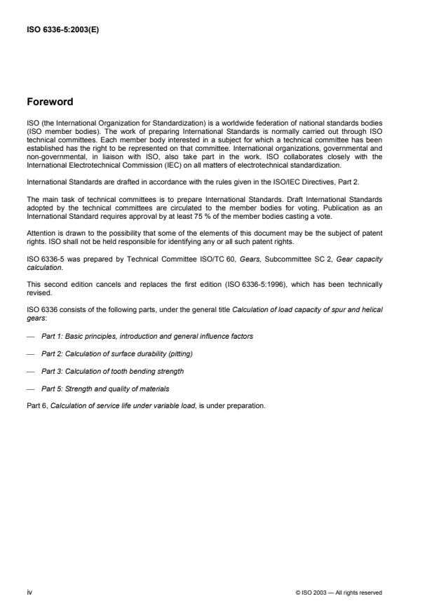 ISO 6336-5:2003 ISO 6336-5:2003 - Calculation of load capacity of spur and helical gears - Page 4 preview