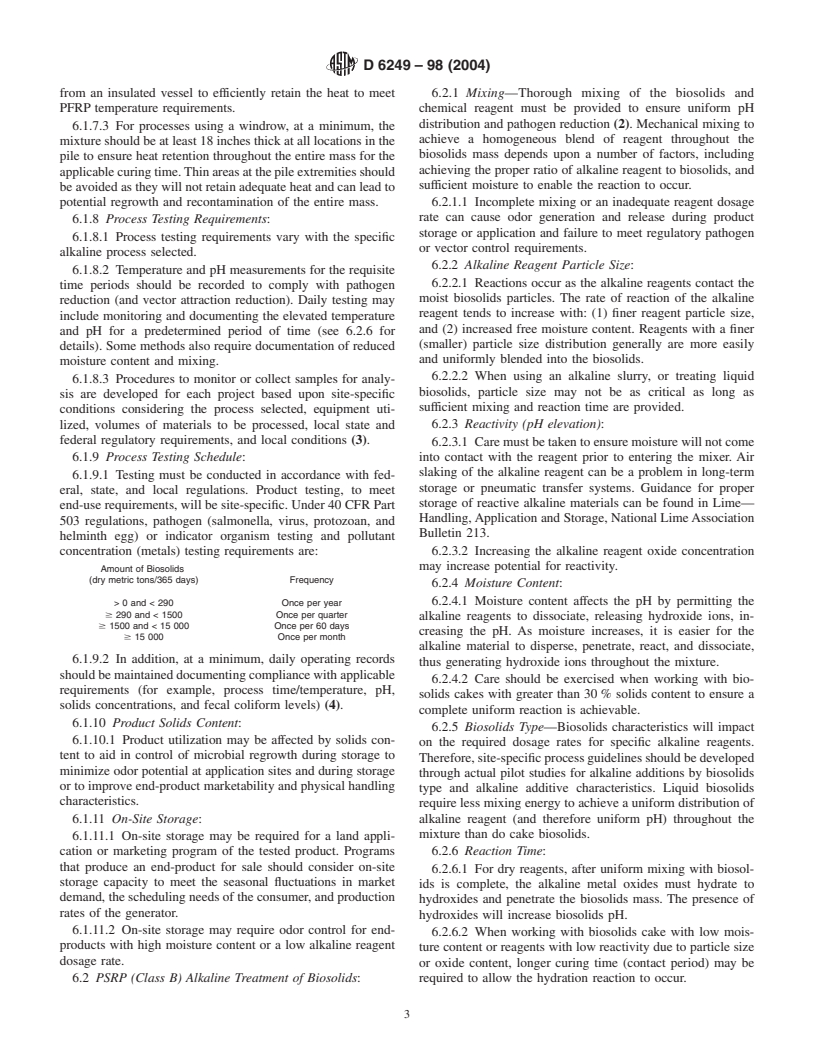 ASTM D6249-98(2004) - Standard Guide for Alkaline Stabilization of ...