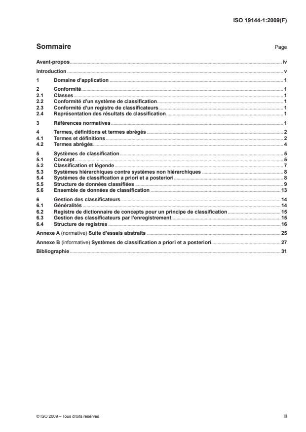 ISO 19144-1:2009 - Information géographique -- Systemes de classification