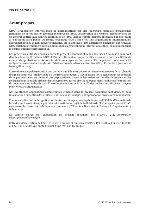 ISO 19157:2013 ISO 19157:2013 - Information géographique -- Qualité des données - Page 4 preview