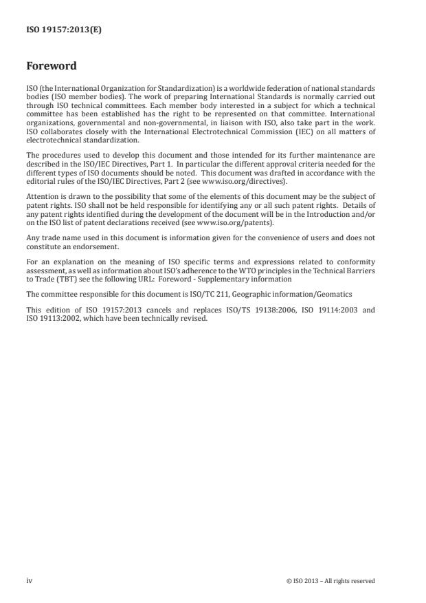 ISO 19157:2013 ISO 19157:2013 - Geographic information -- Data quality - Page 4 preview