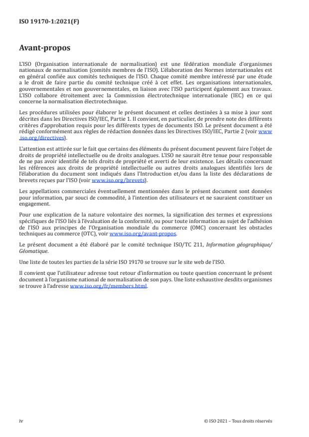 ISO 19170-1:2021 ISO 19170-1:2021 - Information géographique -- Spécifications des Systèmes de Grilles Globales Discrètes (DGGS) - Page 4 preview