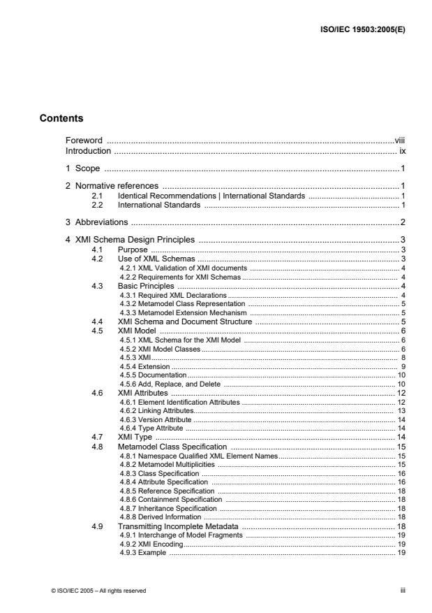 ISO/IEC 19503:2005 - Information technology -- XML Metadata Interchange (XMI)