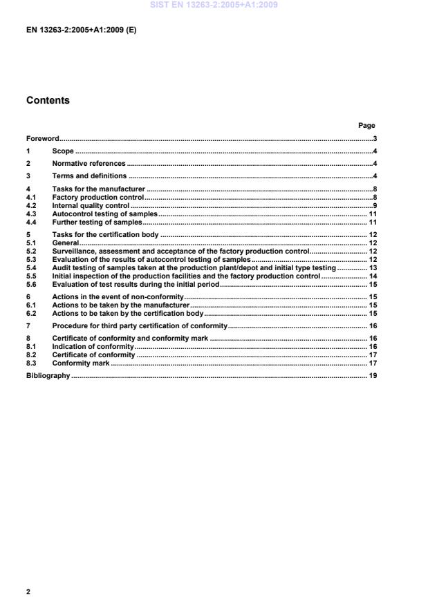 EN 13263-2:2005+A1:2009 EN 13263-2:2005+A1:2009 - Page 4 preview